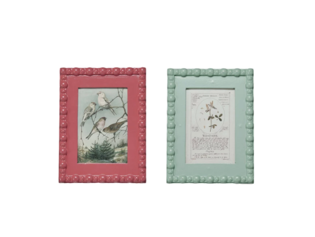 Regina Picture Frame w  Vintage Reproduction Image Online now