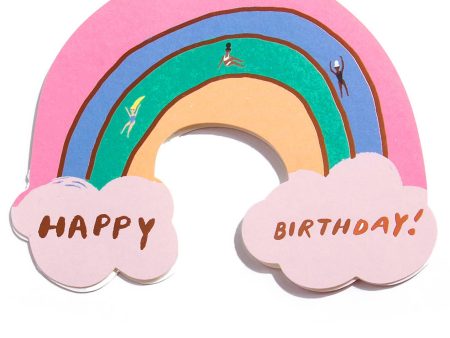 Rainbow Shaped Birthday Card For Discount