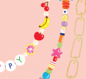 Festival Beads Birthday Card For Cheap