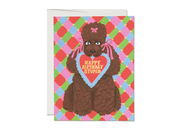 Birthday Poodle Birthday Card Online Sale