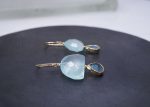 Chalcedony Half Moon with Labradorite Earring Discount