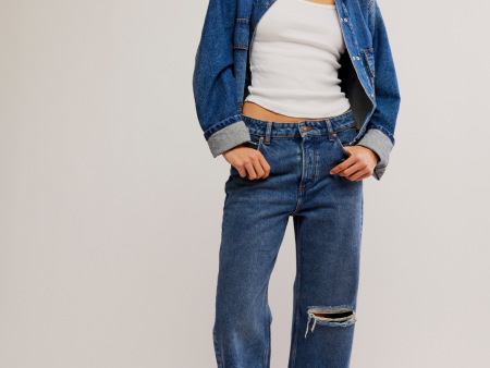 Deep Trance Dropped Boyfriend Jeans For Discount