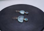 Chalcedony Half Moon with Labradorite Earring Discount